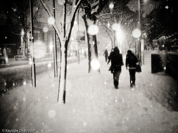 London When it Snows:  Wood Lane